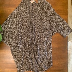 Black & White Knit Cardigan